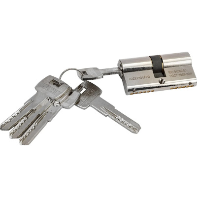 Цилиндровый механизм Apecs SM-60-NI, ключ/ключ, никель купить в отделе магазина Экономстрой