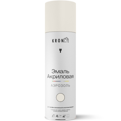 Эмаль аэрозольная акриловая Kronbuild SP9003M (белая; матовая; RAL 9003), 520 мл купить в отделе магазина Экономстрой