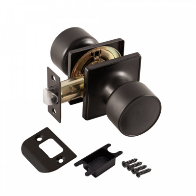 Ручка защелка DK772/BL BL-PS (без фик.) черный купить в отделе магазина Экономстрой