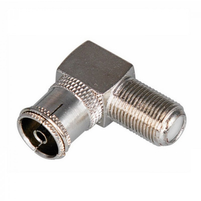 Переходник гнездо, F - гнездо, TV, угловой купить в отделе магазина Экономстрой