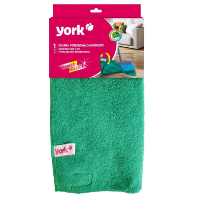 Салфетка из микрофибры York, для пола, двусторонняя, с застежкой, 50х60 см