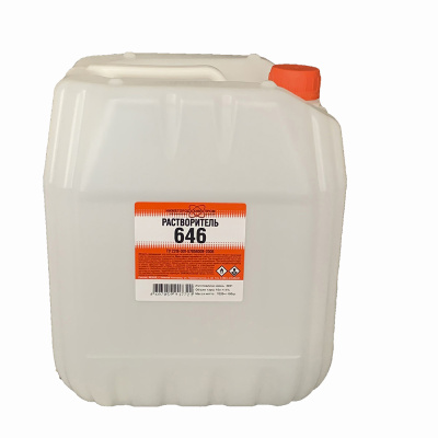 Растворитель 646 10 л купить в отделе магазина Экономстрой