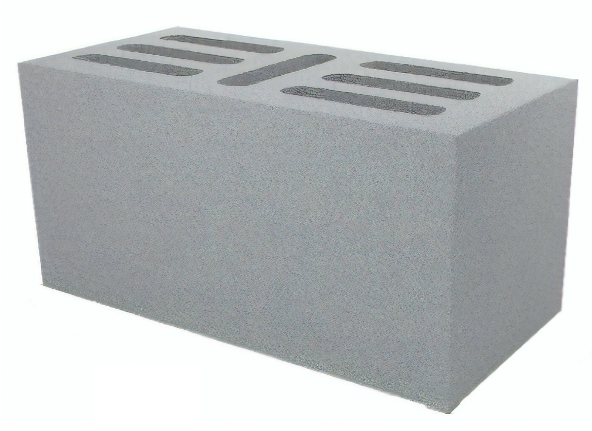 картинка Блок керамзитобетонный 7-ми щелевой 390х190х188 мм, 17 кг от магазина Экономстрой