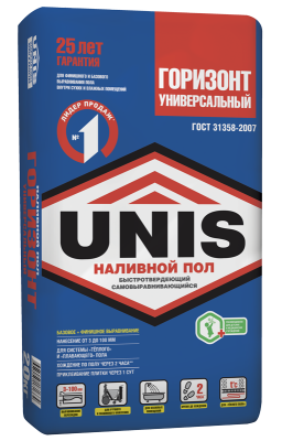 Наливной пол UNIS Горизонт Универсальный 20 кг купить в отделе магазина Экономстрой