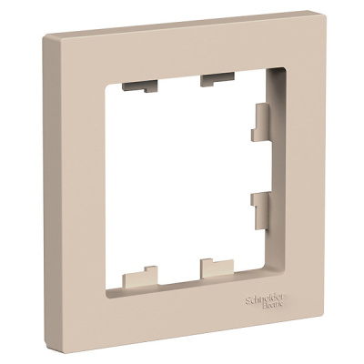 Рамка 1-постовая Systeme Electric AtlasDesign, песочная (ATN001201) купить в отделе магазина Экономстрой