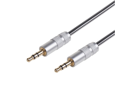 Кабель AUX Rexant, в гибкой металлической оплетке, 3,5 мм, 1 м купить в отделе магазина Экономстрой