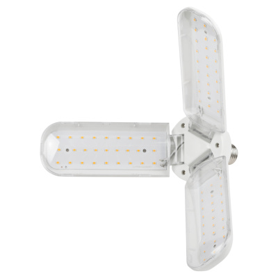 Фитолампа для растений Эра, FITO-24W-Ra90-E27-FOLD, светодиодная, 3-х лепестковая, 24 Вт купить в отделе магазина Экономстрой