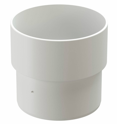 Муфта соединительная Docke STANDARD (Standart)  пластиковая 80 мм, белая RAL 9003