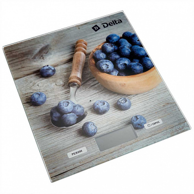 Весы настольные Delta, KCE-36, электронные, Сладкая черника, стекло, 5 кг купить в отделе магазина Экономстрой