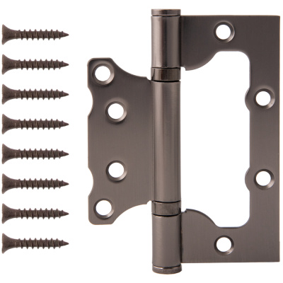 Петля накладная Code Deco, графит, B2-GRF, 100х75х2,5 мм купить в отделе магазина Экономстрой