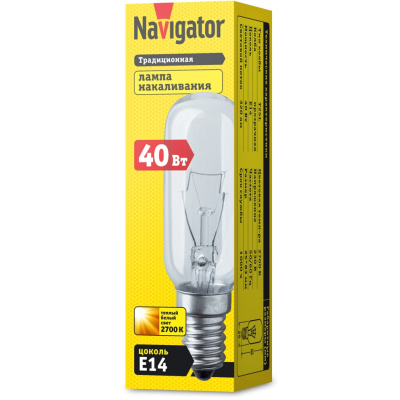 Лампа накаливания специального назначения Navigator 61 206 NI-T25L-40-230-E14-CL 40W E14 320lm 2700К, 61206 купить в отделе магазина Экономстрой