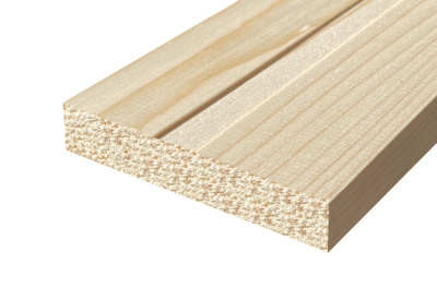 Доска профилированная с центральной фаской, 40х100(96)х3000 мм купить в отделе магазина Экономстрой