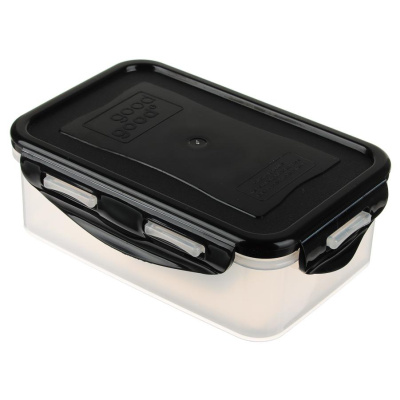 Контейнер герметичный для СВЧ с защёлками, 0,5 л, 160х110х55мм, пластик купить в отделе магазина Экономстрой