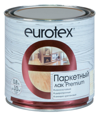 Лак паркетный Eurotex полуматовый 0,8 л купить в отделе магазина Экономстрой