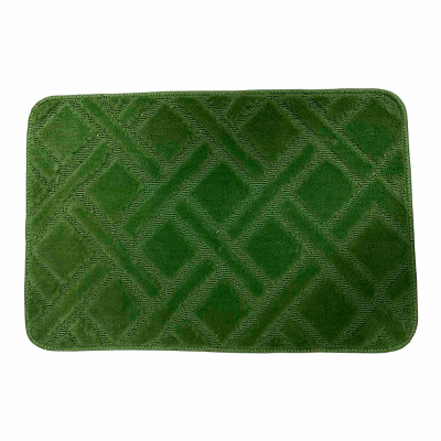 Коврик для ванной комнаты HYP24004 Клетка, оливковый, 40х60 см купить в отделе магазина Экономстрой