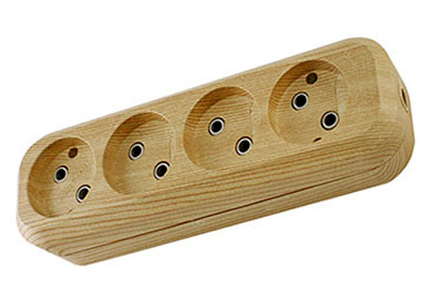 Колодка TDM 4 гнезда, без заземления "сосна" купить в отделе магазина Экономстрой