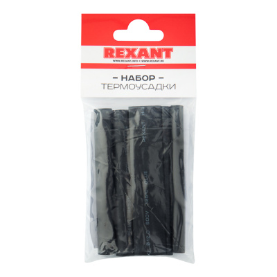 Набор термоусадочных трубок Rexant, №7, клеевой купить в отделе магазина Экономстрой