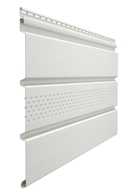 Софит с центральной перфорацией Docke STANDARD 3000х305 мм пломбир купить в отделе магазина Экономстрой