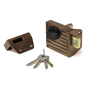 Замок накладной Зенит ЗН1-2.1 (бронза) купить в отделе магазина Экономстрой