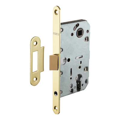 Замок врезной Punto, PL85-50/BL GP, золото купить в отделе магазина Экономстрой