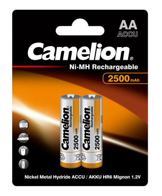 Аккумулятор Camelion AA Ni-Mh BL-2 LR6, 2500mAh, 1,2V (2 шт) купить в отделе магазина Экономстрой