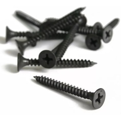 Саморез по гипсокартону/металлу Bohrer, частый шаг резьбы, оксидированный, 3,5х25 мм (1000 шт) купить в отделе магазина Экономстрой