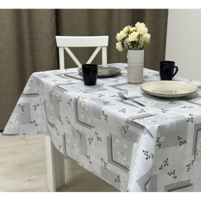 Клеенка Camelia, ПВХ, на нетканной основе, 140 см, Веста серая купить в отделе магазина Экономстрой