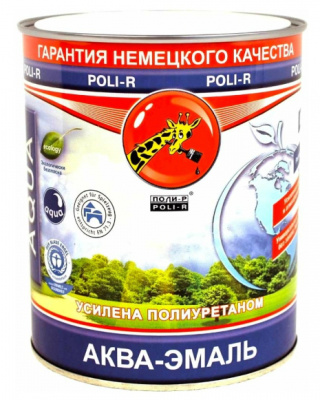 Эмаль акриловая Poli-R, глянцевая, белая, 2,5 л купить в отделе магазина Экономстрой