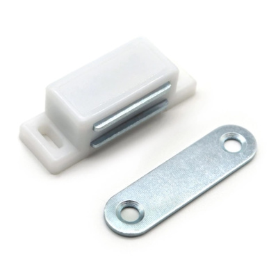 Магнит мебельный StahlBuro L-45 h-14, белый (4 шт) купить в отделе магазина Экономстрой