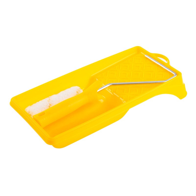 Набор Акор, для работ с эмалями, мини-валик 110 мм + ванночка 15х29 см купить в отделе магазина Экономстрой