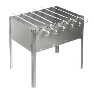 Сборный мангал + 6 шампуров (0,5 мм; 350х250х350 мм), 80-042 купить в отделе магазина Экономстрой