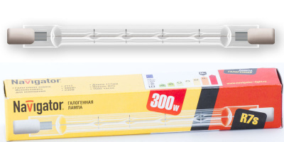 Лампа галогенная линейная Navigator J117 300W R7s (94220 NH-J) 4500lm 2700К, ETM2518817