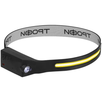 Фонарь налобный светодиодный Трофи GA-104 Kiber-simple, аккумуляторный, 5 Вт COB+3 Вт LED, сенсорное управление купить в отделе магазина Экономстрой