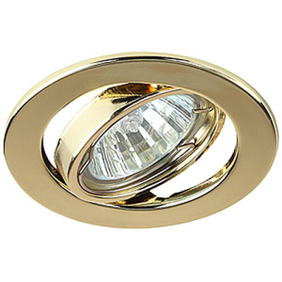 Светильник ЭРА ST2A GD поворотный MR16 12/220V, сталь, штамповка, золото купить в отделе магазина Экономстрой