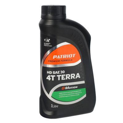 Масло минеральное Patriot, G-Motion, HD SAE 30 4Т Terra, для 4-х тактных двигателей, 0,946 л купить в отделе магазина Экономстрой