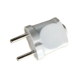 Вилка Вихрь, прямая, без заземления, белый, 6А, 250В 73/12/1/1 купить в отделе магазина Экономстрой