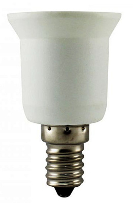 Переходник с цоколя Е27 на E14 (Лампа Е27 в патрон Е14) купить в отделе магазина Экономстрой