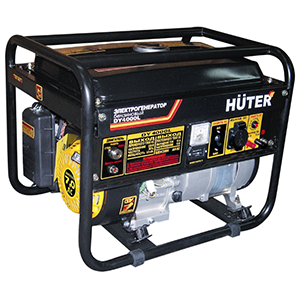 Генератор бензиновый ( 4-х такт) Huter DY4000L, 220 В, 3.3кВт 