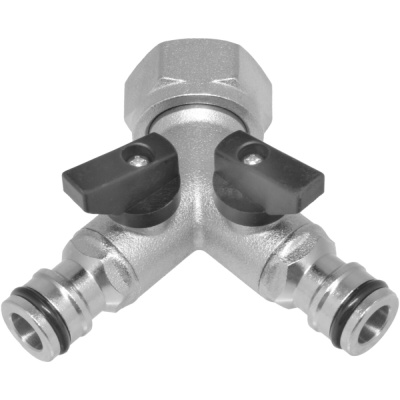 Распределитель 2-х канальный MasterProf, с подключением 3/4", латунь купить в отделе магазина Экономстрой