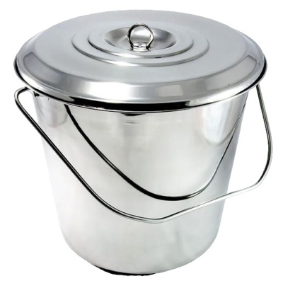 Ведро из нержавеющей стали с крышкой 12 л, HE6297-12 купить в отделе магазина Экономстрой