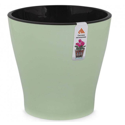 Горшок для цветов Лея, двойной, 3,6 л, светло-зеленый купить в отделе магазина Экономстрой