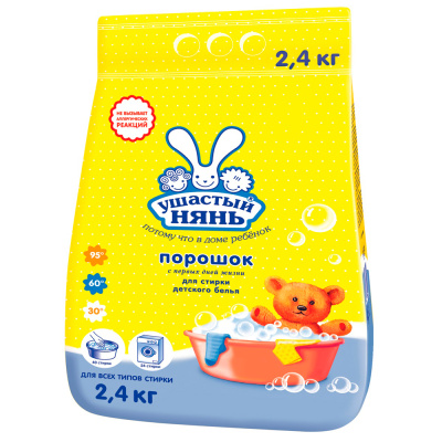 Стиральный порошок детский 2,4 кг НК Ушастый Нянь 09542 купить в отделе магазина Экономстрой