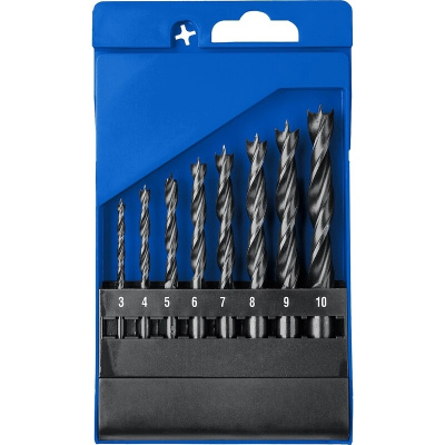 Набор сверел по дереву Зубр, 8 шт (3-10 мм) купить в отделе магазина Экономстрой