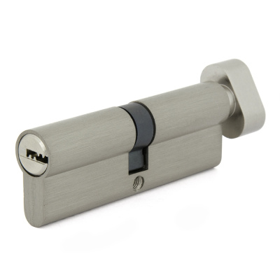 Цилиндровый механизм Palladium, ZN 90, C BK SN, матовый никель, с вертушкой