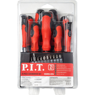 Набор отверток и бит P.I.T., 21 предмет купить в отделе магазина Экономстрой