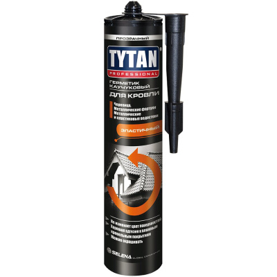Герметик каучуковый для кровли, фасадов, водостоков Tytan, прозрачный, 310 мл купить в отделе магазина Экономстрой