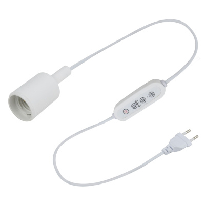 Светильник для растений Эра, FITO-Time Holder E2, с проводом, таймером для фитоламп, Е27, 1,5 м купить в отделе магазина Экономстрой