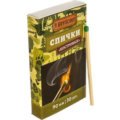 Спички костровые Boyscout 61029, 90 мм (30 шт) купить в отделе магазина Экономстрой