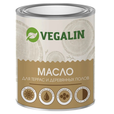 Масло для террас Vegalin, янтарь, 1,8 л купить в отделе магазина Экономстрой