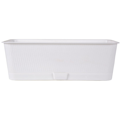 Ящик балконный Прованс, белый, 6 л, 400х170х130 мм купить в отделе магазина Экономстрой